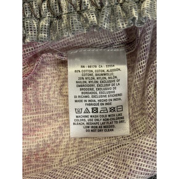 Akemi + Kin for Anthropologie Embroidered Ombré Blouse | Size L - Picture 9 of 11